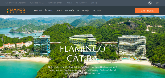 Website đặt phòng Flamingo Cát Bà chính thức