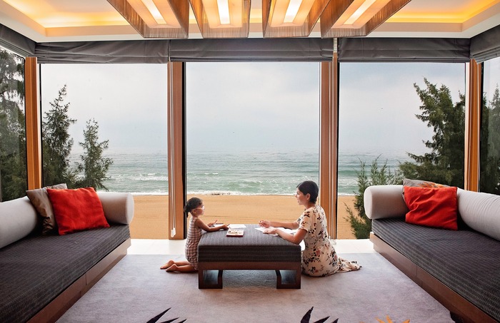 Resort gần bãi biển Lăng Cô sở hữu các căn phòng hướng biển