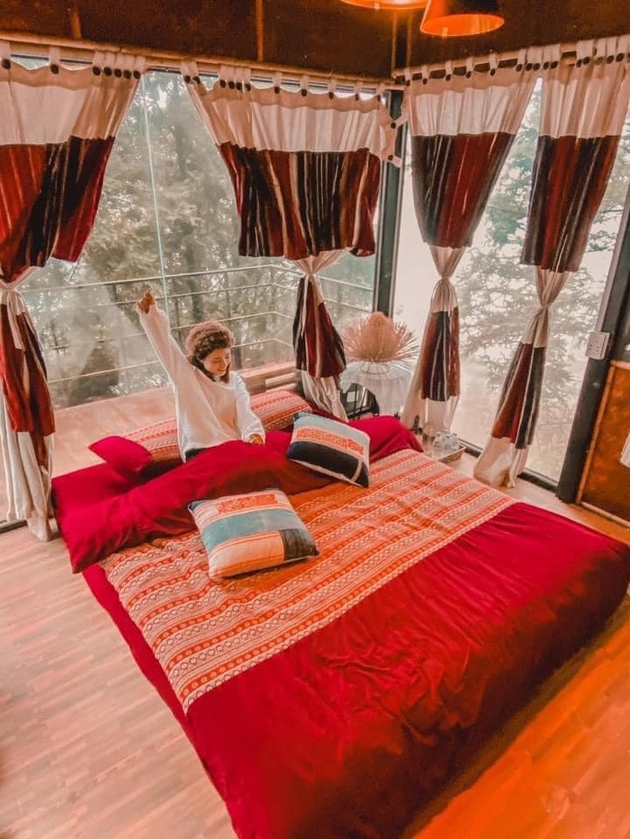 không gian nghỉ dưỡng view núi rừng thơ mộng tại homestay đẹp ở Sapa