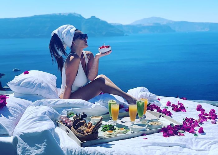 nhà hàng khách sạn Andronis Luxury Suites ở Santorini