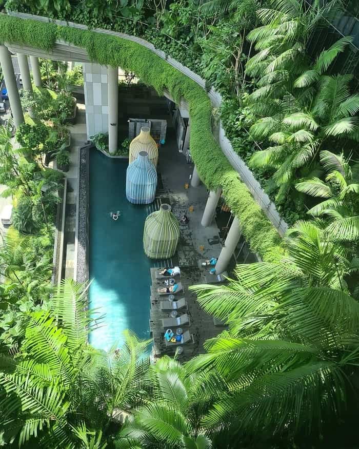 khách sạn parkroyal collection pickering ốc đảo xanh ở Singapore