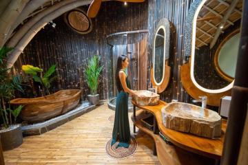 Khu nghỉ dưỡng được làm hoàn toàn từ gỗ ở Bali