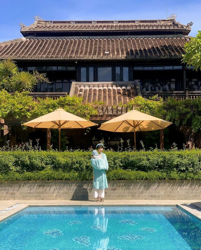 khách sạn gần chùa Thiên Mụ gây ấn tượng với vẻ đẹp truyền thống