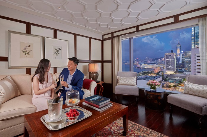 các phòng ở khách sạn Mandarin Oriental Hong Kong 