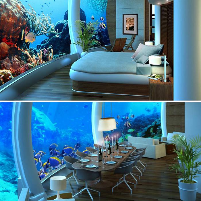 nhà hàng của Poseidon Undersea Resort 