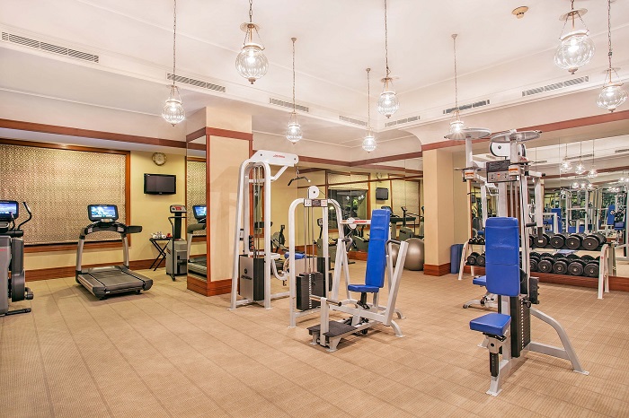 phòng gym ở The Oberoi Amarvilas