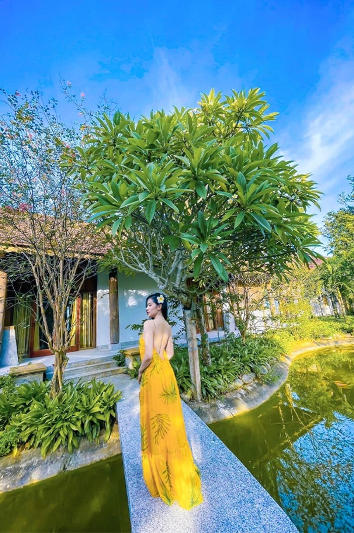 Quỳnh Viên Resort sở hữu không gian nghỉ dưỡng xanh mát