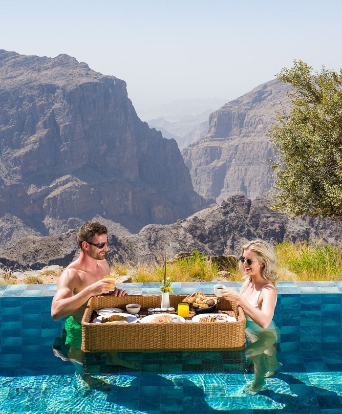 Anantara Al Jabal Al Akhdar sang xịn mịn - Khu nghỉ dưỡng cheo leo trên vách đá ở Oman