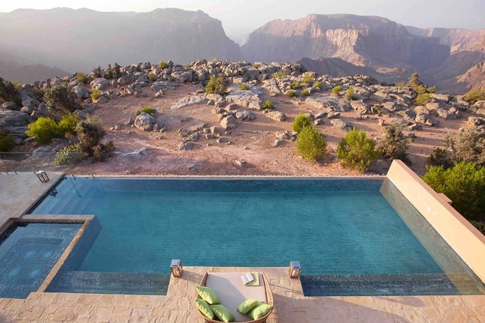 Anantara Al Jabal Al Akhdar sang xịn mịn - Khu nghỉ dưỡng cheo leo trên vách đá ở Oman
