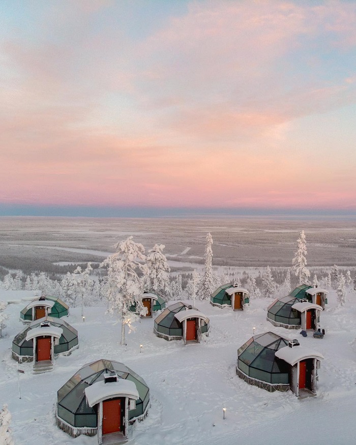 Levin Iglut Golden Crown – Khu nghỉ dưỡng ngắm Bắc cực quang tuyệt đẹp ở Phần Lan