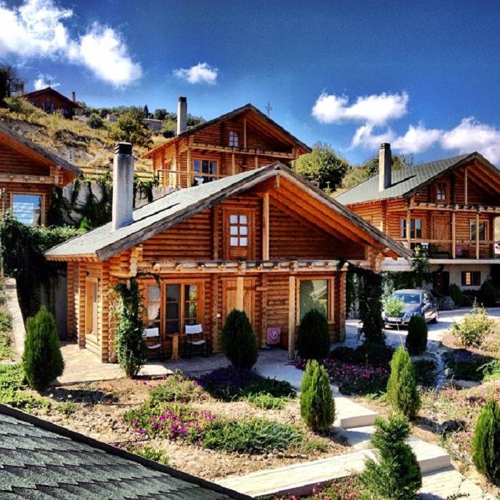 Khám phá Hyades Mountain Resort, khách sạn lấy cảm hứng từ gỗ và thiên nhiên tại Hy Lạp