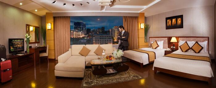 phòng nghỉ cao cấp tại khách sạn 4 sao ở TP Hồ Chí Minh