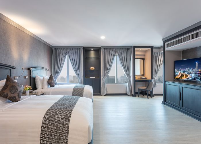 Hạng phòng Deluxe Room tại khách sạn Baiyoke Sky Thái Lan