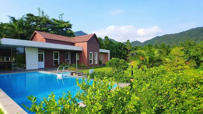 villa đẹp ở Hà Nội được bao bọc giữa không gian núi rừng thơ mộng
