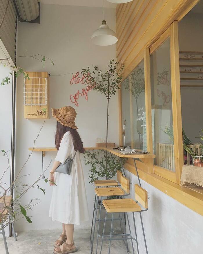 quán cà phê tại homestay đẹp ở Nha Trang 